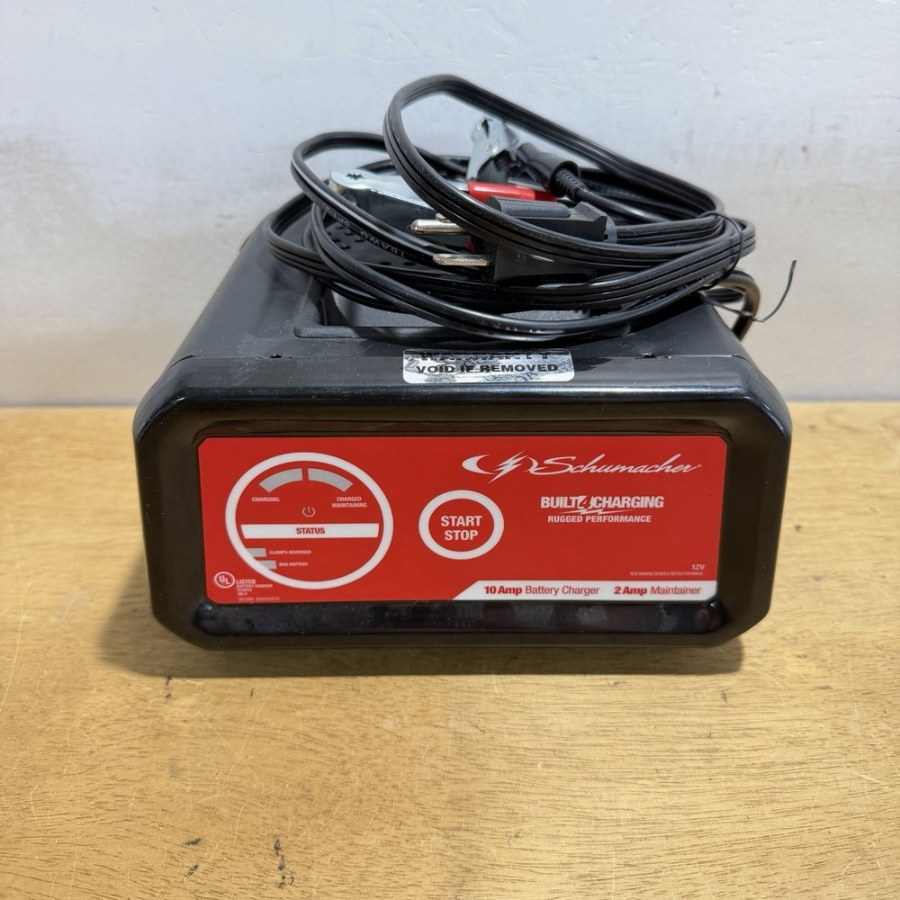 Schumacher SC1282 10 Amp Battery Charger 2 Amp Maintainer 12V Automatic Tested